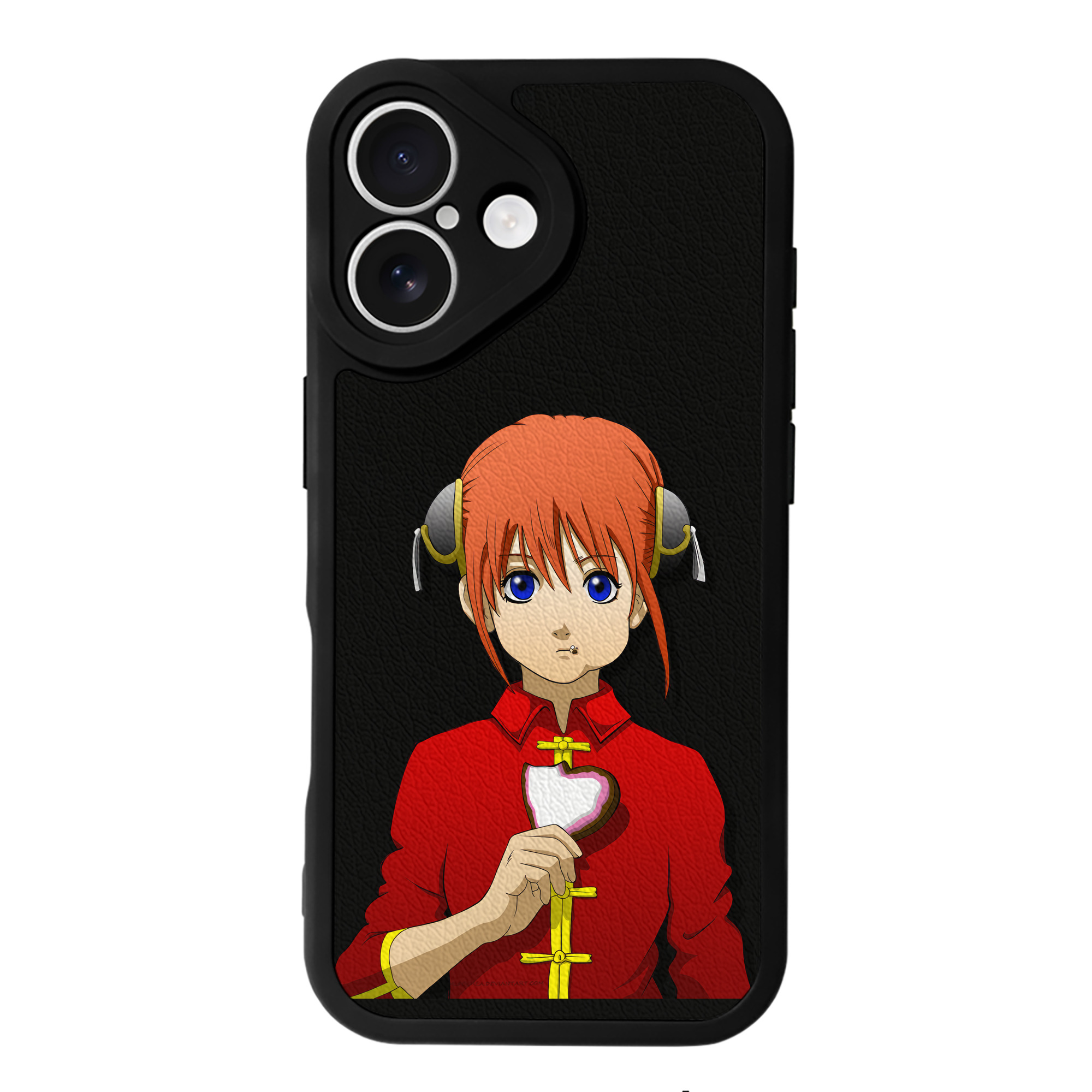 （画像用） ぎんたま 坂田銀時（さかたぎんとき） 神楽 志村新八（しむら しんぱち） GINTAMA Sakata Gintoki Kagura Shimura Shinpachi 【iPhone 16シリーズ対応】シリコンスマホケース（レザー調） 材質：シリコン